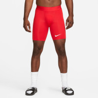 Nike Pro Dri-Fit Strike Short Collant Rouge Blanc