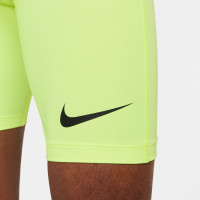 Nike Pro Dri-Fit Strike 23 Short Collant Jaune Néon Noir