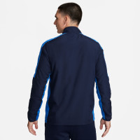 Nike Dri-FIT Academy 23 Veste d'Entraînement Full-Zip Woven Bleu Foncé Bleu Blanc