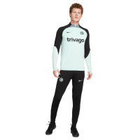 Nike Chelsea Strike Trainingspak 1/4-Zip 2023-2024 Mintgroen Zwart Grijs