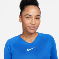 Nike Dri-Fit Park Sous-Maillot Manches Longues Femmes Bleu Blanc