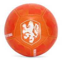 Ballon de football avec logo KNVB, taille 5, orange et blanc