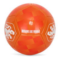 Ballon de football avec logo KNVB, taille 5, orange et blanc
