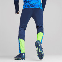 PUMA IndividualCup Pantalon d'Entraînement Bleu Foncé Bleu Vert Vif