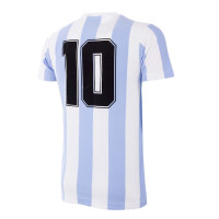 COPA Argentine 1982 T-Shirt Col en V Bleu Blanc