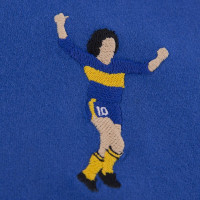 COPA Maradona X Boca Embroidery T-Shirt Bleu