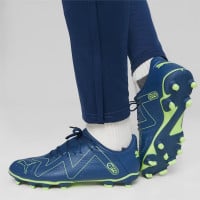 PUMA Future Play Chaussures de Foot (MG) Bleu Foncé Vert Vif