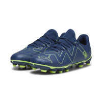 PUMA Future Play Gras / Kunstgras Voetbalschoenen (MG) Kids Donkerblauw Felgroen