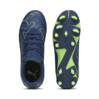 PUMA Future Play Gras / Kunstgras Voetbalschoenen (MG) Kids Donkerblauw Felgroen