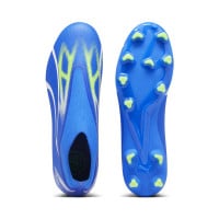 PUMA Ultra Match+ Sans Lacets Gazon Naturel Gazon Artificiel Chaussures de Foot (MG) Bleu Blanc Vert Vif