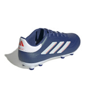 adidas Copa Pure 2.3 Gazon Naturel Chaussures de Foot (FG) Enfants Bleu Blanc Rouge