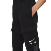 Nike Sportswear Air Fleece Joggingbroek Cargo Kids Zwart Donkergrijs Wit