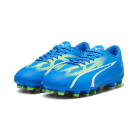 PUMA Ultra Play Gras / Kunstgras Voetbalschoenen (MG) Kids Blauw Wit Felgroen