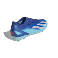 adidas X Crazyfast.2 Gazon Naturel Chaussures de Foot (FG) Bleu Bleu Clair Blanc