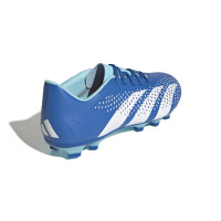 adidas Predator Accuracy.4 Gazon Naturel Gazon Artificiel Chaussures de Foot (FxG) Bleu Bleu Clair Blanc