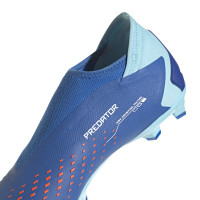 adidas Predator Accuracy.3 Veterloze Gras Voetbalschoenen (FG) Blauw Lichtblauw Wit