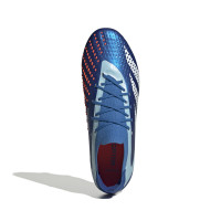 adidas Predator Accuracy.1 Low Gras Voetbalschoenen (FG) Blauw Lichtblauw Wit