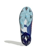 adidas Predator Accuracy+ Veterloze Gras Voetbalschoenen (FG) Blauw Lichtblauw Wit