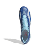adidas X Crazyfast+ Gras Voetbalschoenen (FG) Blauw Lichtblauw Wit