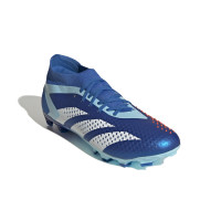 adidas Predator Accuracy.2 Gras / Kunstgras Voetbalschoenen (MG) Blauw Lichtblauw Wit