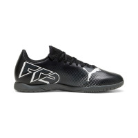 PUMA Future 7 Play Chaussures de Foot En Salle (IN) Noir Blanc Gris Foncé