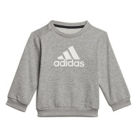 Survêtement Adidas Badge of Sport pour Bébé et tout-petit, gris et blanc
