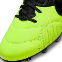 Nike Premier III Gazon Naturel Chaussures de Foot (FG) Noir Jaune Vif