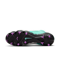 Nike Phantom GX Pro Dynamic Fit Gazon Naturel Gazon Artificiel Chaussures de Foot (MG) Turquoise Noir Mauve Blanc