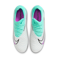 Nike Phantom GX Pro Gazon Naturel Chaussures de Foot (FG) Turquoise Noir Mauve Blanc