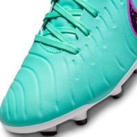 Nike Tiempo Legend 10 Academy Gazon Naturel Gazon Artificiel Chaussures de Foot (MG) Turquoise Noir Mauve