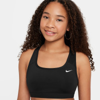 Nike Brassière de Sport Swoosh Filles Noir Blanc