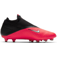 Nike Phantom VSN 2 Pro DF Gras Voetbalschoenen (FG) Roze Zwart