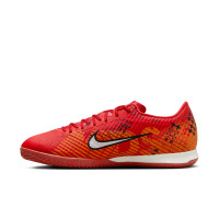 Nike Zoom Mercurial Vapor 15 Academy Chaussures de Foot en Salle (IN) Rouge Vif Orange Noir Blanc