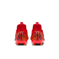 Nike Zoom Mercurial Superfly 9 Pro MDS Gazon Naturel Chaussures de Foot (FG) Enfants Rouge Vif Orange Noir Blanc
