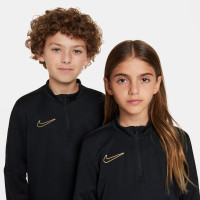 Nike Academy Haut d'Entraînement 1/4-Zip Enfants Noir Doré