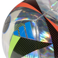 adidas EURO 2024 Fussballliebe Training Ballon de Foot Taille 5 Argenté  Noir Multicolore 
