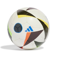 adidas EURO 2024 Fussballliebe Training Ballon de Foot Futsal Taille 4 Blanc Noir Multicolore