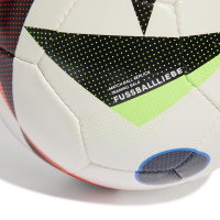 adidas EURO 2024 Fussballliebe Training Ballon de Foot Futsal Taille 4 Blanc Noir Multicolore