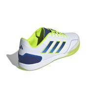 adidas Top Sala Competition Chaussures de Foot en Salle (IN) Blanc Bleu Jaune