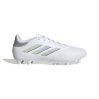 adidas Copa Pure 2 League Gazon Naturel Chaussures de Foot (FG) Blanc Argenté