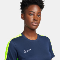 Nike Dri-FIT Academy 23 Maillot d'Entraînement Femmes Bleu Foncé Jaune Blanc