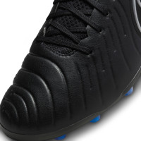 Nike Tiempo Legend 10 Elite Gazon Artificiel Chaussures de Foot (AG) Noir Bleu