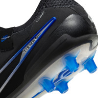Nike Tiempo Legend 10 Elite Gazon Artificiel Chaussures de Foot (AG) Noir Bleu