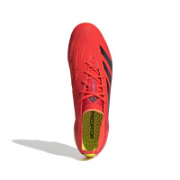 adidas Predator Elite Gazon Naturel Chaussures de Foot (FG) Rouge Noir Jaune