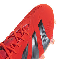 adidas Predator Elite Gazon Naturel Chaussures de Foot (FG) Rouge Noir Jaune