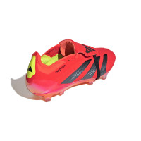 adidas Predator Elite FT Gazon Naturel Chaussures de Foot (FG) Rouge Noir Jaune