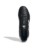 Chaussures de football adidas Copa Gloro Gras (FG) noires et blanches