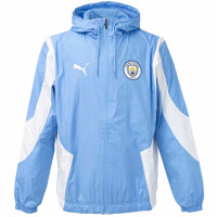 PUMA Manchester City Pre-Match Anthem Trainingsjack 2023-2024 Lichtblauw Wit