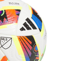 adidas MLS Pro Ballon de Foot Taille 5 2024-2025 Blanc Noir Multicolore