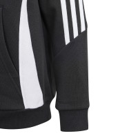 adidas Tiro 24 Sweat Hoodie Kids Zwart Wit